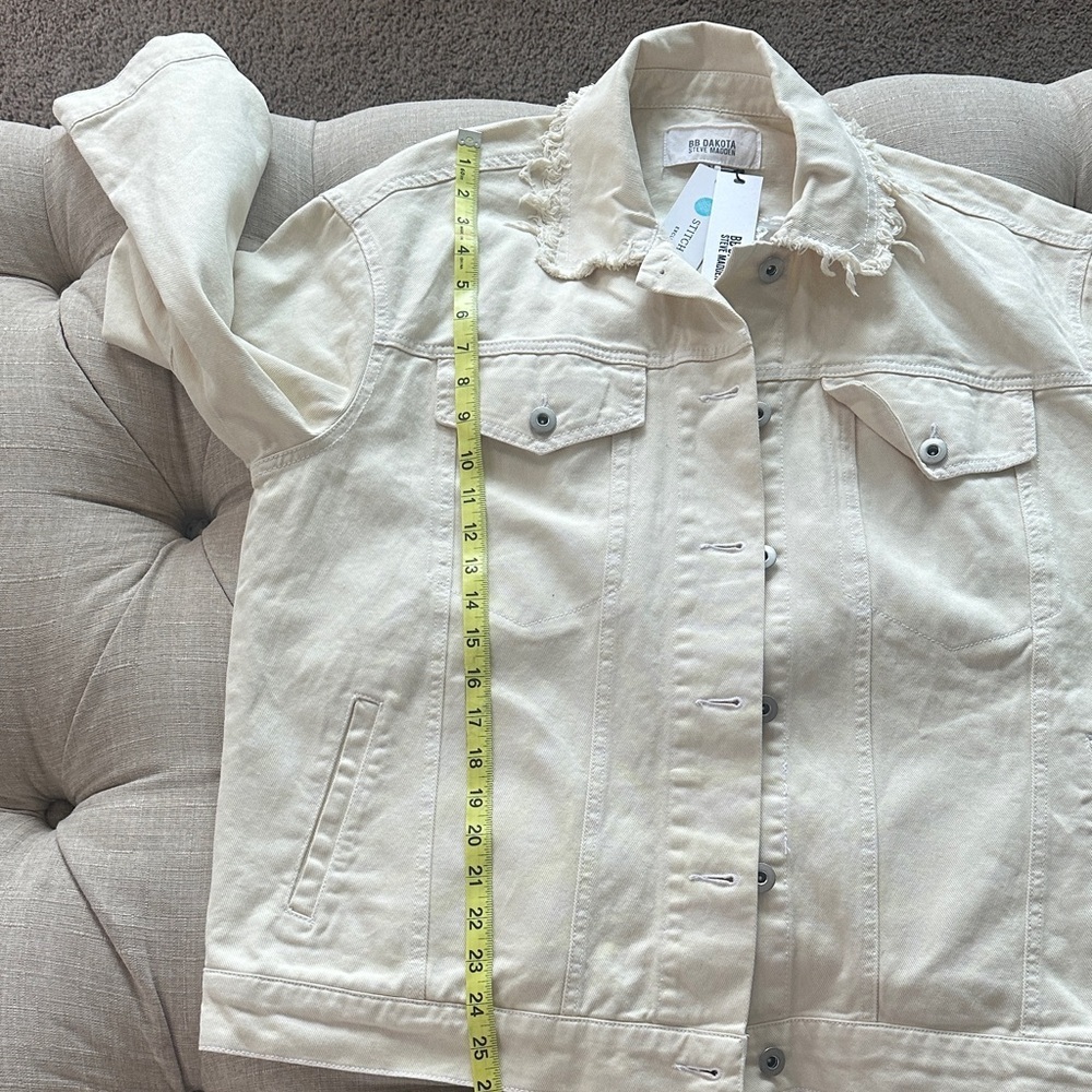 BB Dakota Cream Jean Jacket - Picture 12 of 13